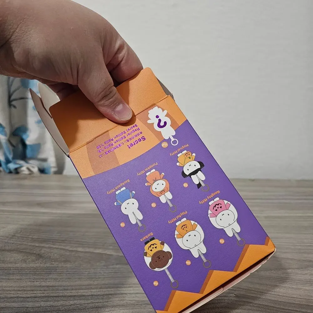 Vipo Miffy Halloween Plush Keychain OPENED CONFIRMED Playful Kitty Orange Dress